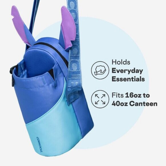 ⚡Corkcicle Stitch Crossbody Tumblers Water Bottle Adjustable Strap Sling Bag - Picture 3 of 8
